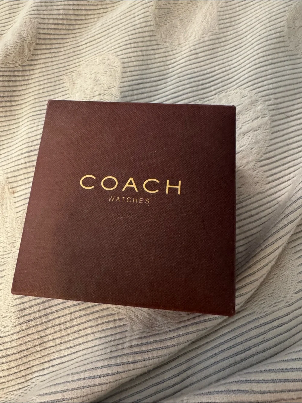 NIB Coach Silver-Tone Signature Cuff Watch with White Dial - Picture 2 of 6